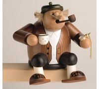 Smoker Kantenhocker Grandpa with Coffee Cup BxTxH= 13x11x14cm NEW Smoking