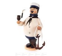 Smoker Max Sailor Height = 16.5cm NEW Ore Mountains Smoke Figure