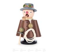 Smoker Mountain Climber BxHxT 8 Cm X 11 Cm X 7 Cm NEW Erzgebirge Rauchmann