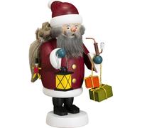 Smoker Santa Claus colorful HxWxD = 19x12x15cm NEW Smoker figurine