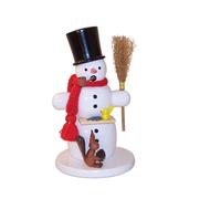 Smoker Snowman with Cylinder 10.5x18x10.5cm NEW Smoker