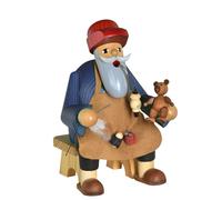 Smoker Teddy Maker, Sitting LxHxW 10x15x12 Cm New Smoker Figure