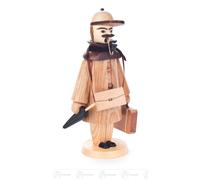 Smoker Traveler WxHxD 9cmx18cmx7cm NEW Ore Mountains Smoker Smoking Figure