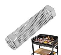 Smoker Tube, BBQ Pipe, 6.18x2.17in Grill Accessory, Stainless Steel Build, Flavor-Infusing Design, High-Efficiency Tool for Backyard BBQ, Camp Cooking, Outdoor, Tailgating, Meat