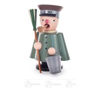 Smoker Zookeeper H=approx 12 cm NEW Erzgebirge Incense Figure