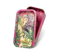 Smokers Store G-Rollz Mini Storage Tin and Rolling Tray Lid, Metal, 2-in-1 Design, Portable Stash Box, 12.3 x 7 x 3.2cm (Pink)