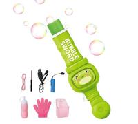 Smokes Bubble Machine - Elastic Bubble Fog Wand, Kids Interactive Bubbles Guns Toy With Fog Effect & Colorful Light, Rechargeable Automatic Soap Blower For Outdoor Birthday Party