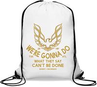 Smokey and The Bandit We are Gonna Do What They Say Can Not Be Done Gym Sack Casual Drawstring Bag White