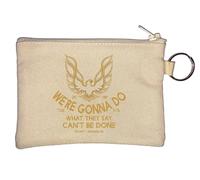 Smokey and The Bandit We are Gonna Do What They Say Can Not Be Done Key Chain Coin Purse Beige