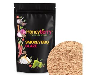 Smokey BBQ Glaze 200g - BBQ Rubs and Seasoning for Meat Chicken Beef Pork Lamb Fish Burger Sausage Cheese Vegetable Tofu - All Purpose Dried Spices Powder Blend - Mixed Barbecue Rub Grill Marinade
