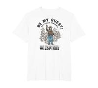 Smokey Bear Be My Guest Please Remember T-Shirt, Men's Big and Tall, White, 6X Tall