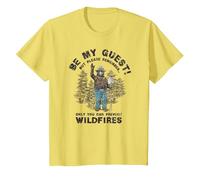 Smokey Bear Be My Guest Please Remember T-Shirt, Youth, Lemon Yellow, 3T