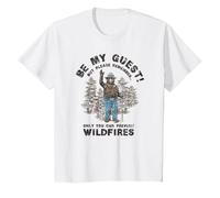 Smokey Bear Be My Guest Please Remember T-Shirt, Youth, White, 3T
