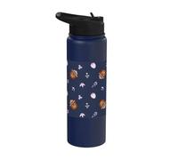 Smokey Bear Cute Outdoor Hiking Pattern Stainless Steel Insulated Water Bottle