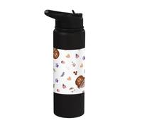 Smokey Bear Cute Outdoor Hiking Pattern Stainless Steel Insulated Water Bottle