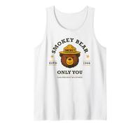 Smokey Bear Cute Retro Logo Only You Can Prevent Wildfires Tank Top