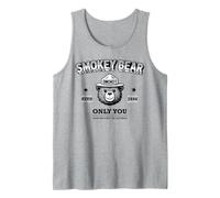 Smokey Bear Cute Retro Logo Only You Can Prevent Wildfires Tank Top