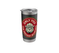 Smokey Bear Officially Licensed Stainless Steel Insulated Tumbler
