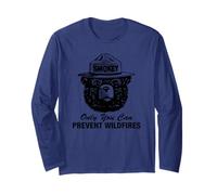 Smokey Bear Only You Can Prevent Wildfires Fire Prevention Long Sleeve T-Shirt
