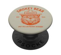 Smokey Bear Vintage Logo Distressed Orange PopSockets Adhesive PopGrip