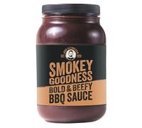 Smokey Goodness BBQ Sauce - Bold Beefy Premium Barbecue Sauce with Chili, Coffee & Cocoa - Strong Taste for Beef, Steaks & Burgers - Perfect for BBQ Fans & Versatile (500 ml)