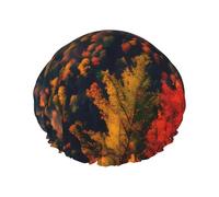 Smokey Mountain Cliff shower caps with a double layer of, hold your hair well whether using them while showering or taking bath.