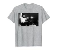 Smokey Robinson Motown Singer The Miracles by Michael Grecco T-Shirt, Men, Heather Grey, Small