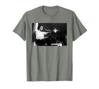 Smokey Robinson Motown Singer The Miracles by Michael Grecco T-Shirt, Men, Olive Heather, Medium