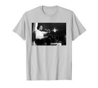 Smokey Robinson Motown Singer The Miracles by Michael Grecco T-Shirt, Men, Silver Grey, Large