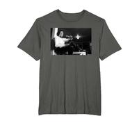 Smokey Robinson Motown Singer The Miracles by Michael Grecco T-Shirt, Men's Big and Tall, Asphalt Grey, 2X Tall