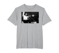 Smokey Robinson Motown Singer The Miracles by Michael Grecco T-Shirt, Men's Big and Tall, Heather Grey, 2X Tall