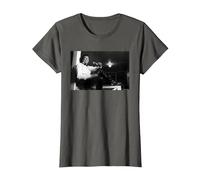 Smokey Robinson Motown Singer The Miracles by Michael Grecco T-Shirt, Women, Asphalt Grey, X-Small