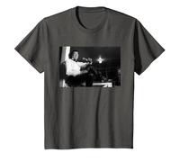 Smokey Robinson Motown Singer The Miracles by Michael Grecco T-Shirt, Youth, Asphalt Grey, X-Small