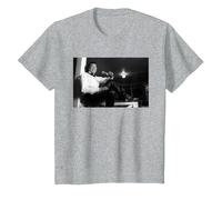 Smokey Robinson Motown Singer The Miracles by Michael Grecco T-Shirt, Youth, Heather Grey, X-Small