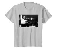 Smokey Robinson Motown Singer The Miracles by Michael Grecco T-Shirt, Youth, Silver Grey, X-Small