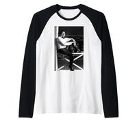 Smokey Robinson Singer at Home by Michael Grecco Raglan Baseball Tee