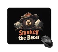 Smokey The Bear Fire Danger Gaming Mouse Pad with Rubber Base