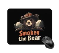 Smokey The Bear Fire Danger Gaming Mouse Pad with Rubber Base