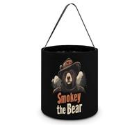 Smokey The Bear Fire Danger Halloween Candy Tote Tricking Or Treating Bag Pumpkin Easter Eggs Bucket Best Party Gifts