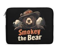 Smokey The Bear Fire Danger Laptop Sleeve Multi Size Computers Notebook Zippered Protective Bag for Office Travel Camping