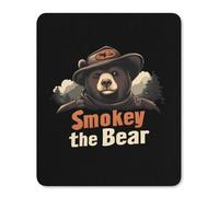 Smokey The Bear Fire Danger Mouse Pad with Stitched Edges Non Slip Mousepad Desk Mat for Office Gaming