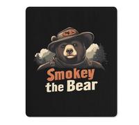 Smokey The Bear Fire Danger Mouse Pad with Stitched Edges Non Slip Mousepad Desk Mat for Office Gaming