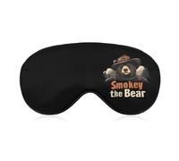 Smokey The Bear Fire Danger Sleep Masks for Women Men Cute Eye Mask Soft Patch Blackout Eye Cover Travel Blindfold