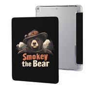 Smokey The Bear Fire Danger Tablet Case with Pencil Holder Compatible with iPad 9th/ 8th/ 7th Lightweight Hard Protective Cover