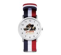 Smokey The Bear Fire Danger Wrist Watches with Scale for Men Women Casual Braided Strap Easy Reader for Work Workout