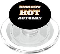 Smokin' Hot Actuary Burning Fire Career Professional PopSockets PopGrip for MagSafe