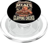 Smokin Meats Clapping Cheeks BBQ Pig Chef Pitmaster PopSockets PopGrip for MagSafe