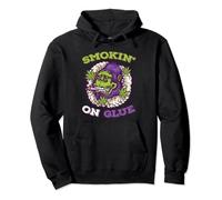 Smokin' On Glue Funny Gorilla Weed Stoners Pullover Hoodie
