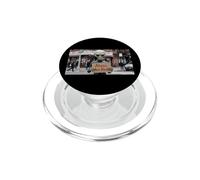 Smoking Alien Holding Aliens Are Real Sign Scene PopSockets PopGrip for MagSafe