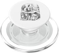 Smoking Blue Caterpillar Engraving - Alice in Wonderland PopSockets PopGrip for MagSafe